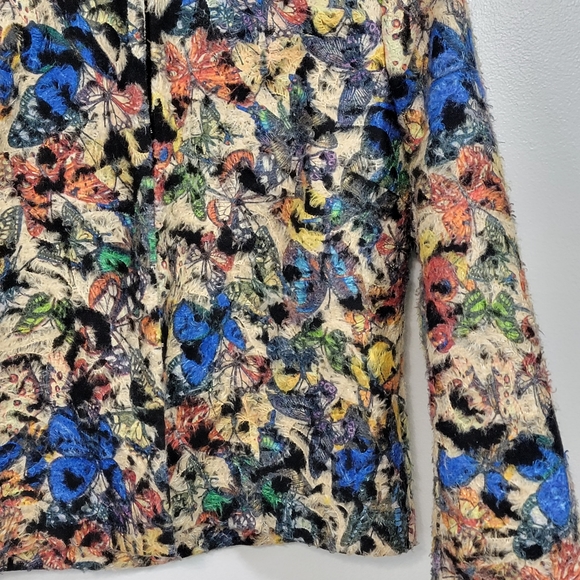 Peck & Peck Autumn Days Butterfly Jacquard Blazer Jacket - Picture 8 of 14
